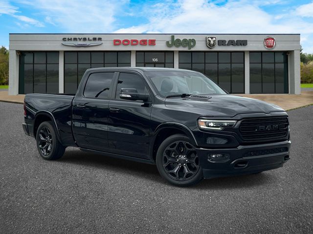 Diamond Black Crystal Pearlcoat 2020 RAM 1500 Limited Crew Cab 4WD Pickup Truck Four-Wheel Drive 8-Speed Automatic