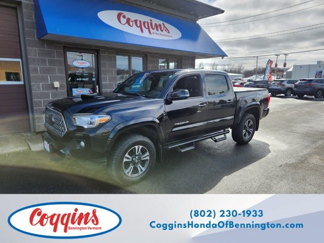 Midnight Black Metallic 2019 Toyota Tacoma Pickup Truck Four-Wheel Drive 6-Speed Automatic