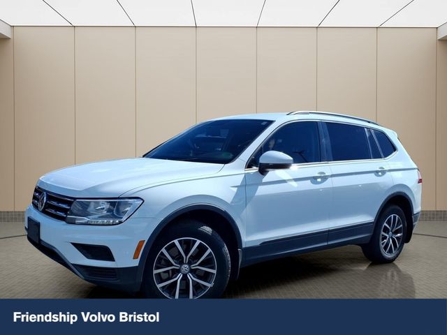 Pure White 2021 Volkswagen Tiguan SUV / Crossover All-Wheel Drive 8-Speed Automatic