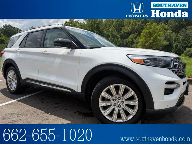 White Metallic 2021 Ford Explorer SUV / Crossover Rear-Wheel Drive Automatic