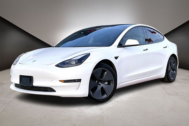 White 2023 Tesla Model 3 RWD Sedan Rear-Wheel Drive 1-Speed Automatic