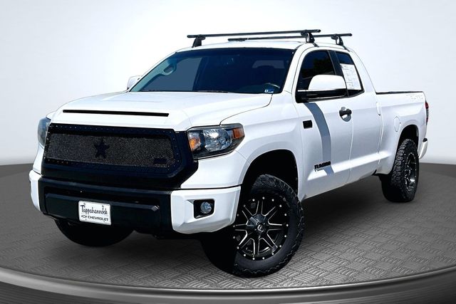 Super White 2016 Toyota Tundra TRD Pro Double Cab 5.7L 4WD Pickup Truck Four-Wheel Drive 6-Speed Automatic Overdrive