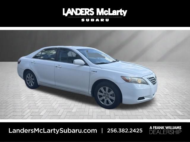 Super White 2009 Toyota Camry Hybrid Sedan Front-Wheel Drive Continuously Variable Transmission