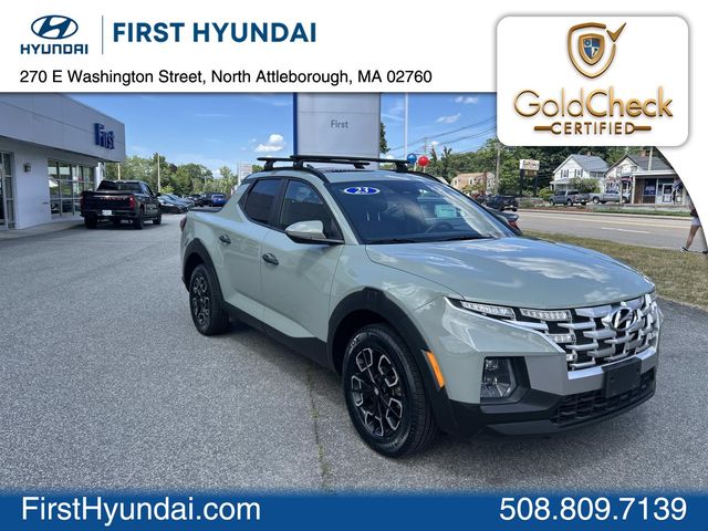 Sage Gray 2024 Hyundai Santa Cruz Pickup Truck All-Wheel Drive 8-Speed Automatic