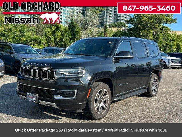Diamond Black Crystal Pearlcoat 2024 Jeep Wagoneer SUV / Crossover Four-Wheel Drive 8-Speed Automatic