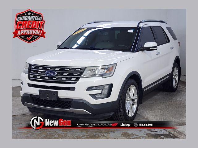 White Platinum Clearcoat Metallic 2017 Ford Explorer SUV / Crossover Front-Wheel Drive 6-Speed Automatic