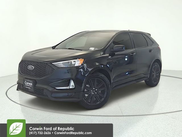 Black Metallic 2022 Ford Edge SUV / Crossover All-Wheel Drive 8-Speed Automatic