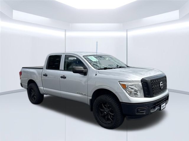 Brilliant Silver 2017 Nissan Titan Pickup Truck Four-Wheel Drive 7-Speed Automatic