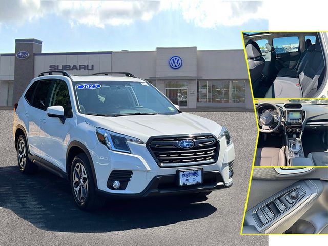 Crystal White Pearl 2023 Subaru Forester SUV / Crossover All-Wheel Drive Continuously Variable Transmission