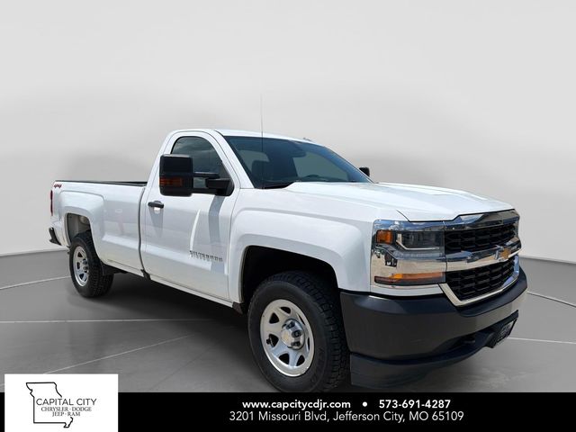 Summit White 2018 Chevrolet Silverado 1500 Pickup Truck Four-Wheel Drive 6-Speed Automatic Overdrive