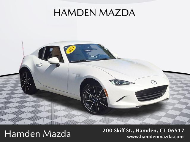 Snowflake White Pearl Mica 2024 Mazda MX-5 Miata Convertible Rear-Wheel Drive 6-Speed Automatic