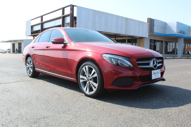 Red 2018 Mercedes-Benz C-Class Sedan All-Wheel Drive 9-Speed Automatic