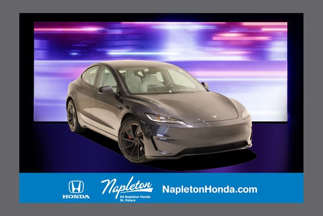Stealth Gray 2025 Tesla Model 3 Performance AWD Sedan All-Wheel Drive 1-Speed Automatic