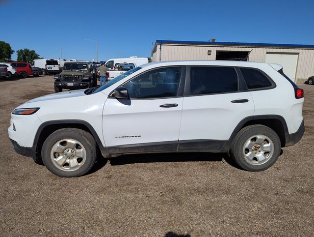 2016 Bright White Clearcoat Jeep Cherokee Sport 4X4 SUV
