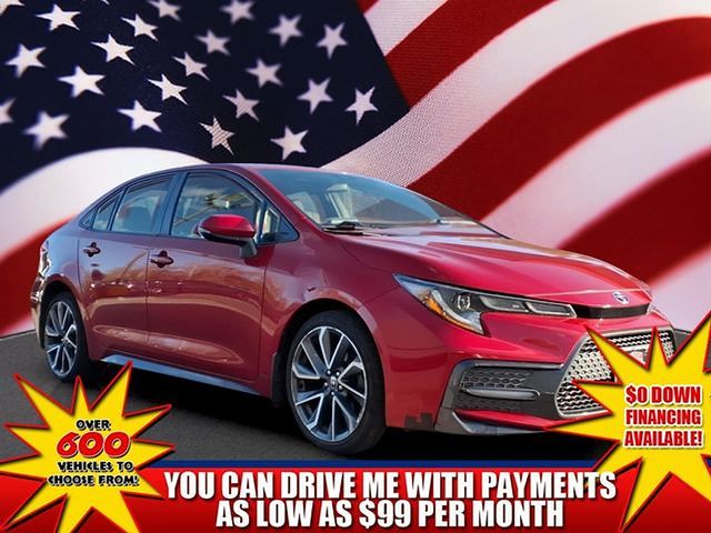 Barcelona Red Metallic 2021 Toyota Corolla Sedan Front-Wheel Drive Continuously Variable Transmission