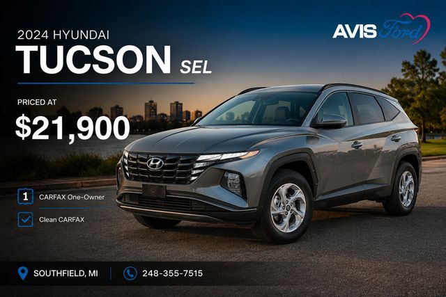 Hampton Gray 2024 Hyundai Tucson SEL Fleet AWD SUV / Crossover All-Wheel Drive 8-Speed Automatic