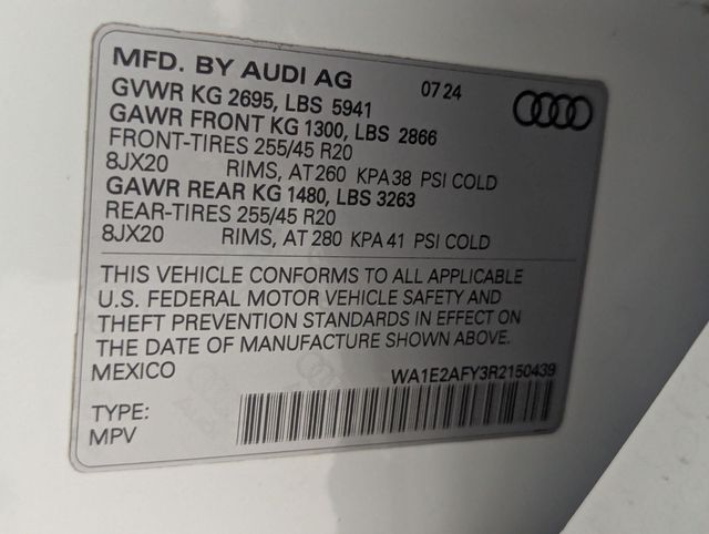 used 2024 Audi Q5 e car, priced at $43,281