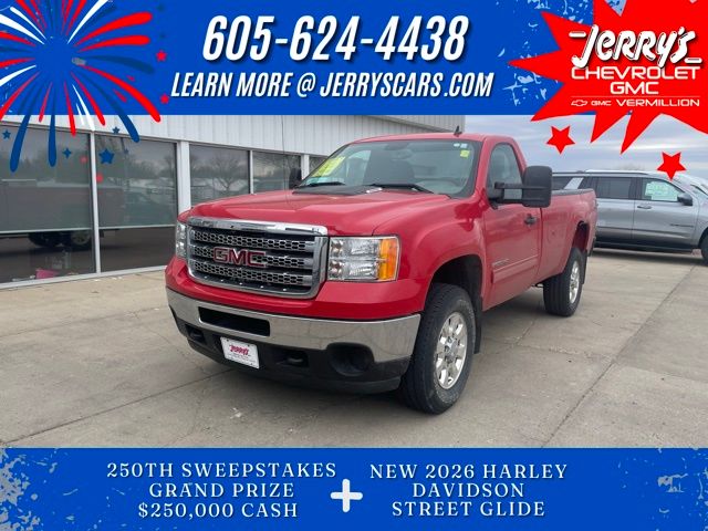 Fire Red 2012 GMC Sierra 2500HD SLE LB 4WD Pickup Truck Four-Wheel Drive 6-Speed Automatic Overdrive