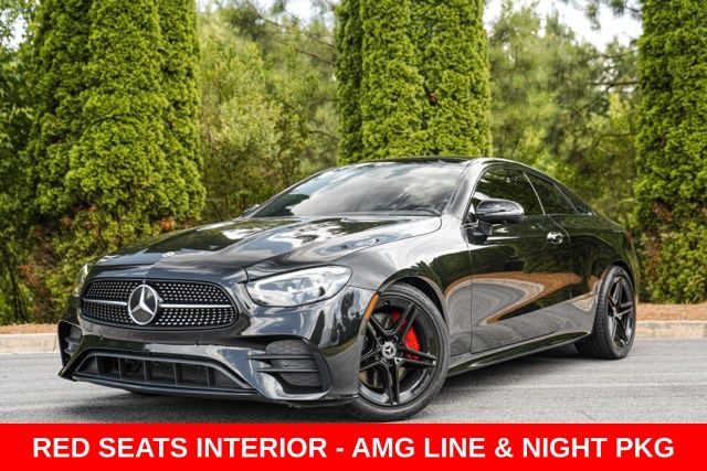 Black 2021 Mercedes-Benz E-Class Coupe Rear-Wheel Drive 9-Speed Automatic