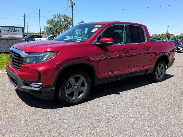 Radiant Red 2022 Honda Ridgeline RTL AWD Pickup Truck All-Wheel Drive 9-Speed Automatic