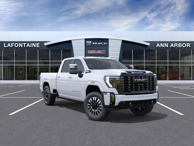 Glacier White 2026 GMC Sierra 3500HD Pickup Truck Four-Wheel Drive Automatic