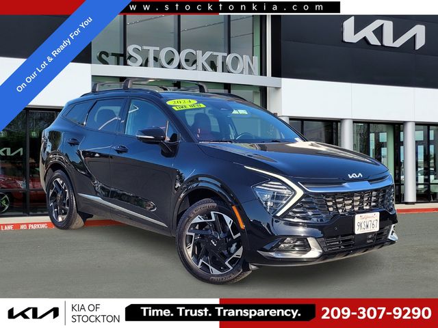 Ebony Black 2024 Kia Sportage SUV / Crossover All-Wheel Drive 8-Speed Automatic