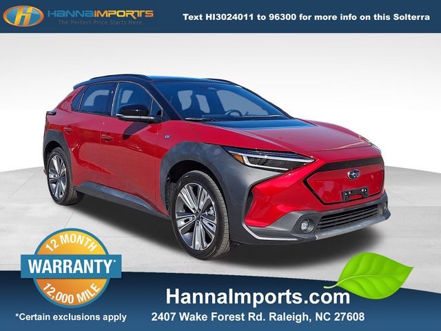 Elemental Red Pearl 2-Tone 2023 Subaru Solterra Touring AWD SUV / Crossover All-Wheel Drive 1-Speed Automatic