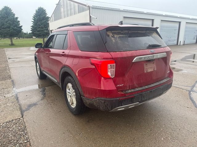 2021 Red Metallic Ford Explorer XLT 4X4 SUV