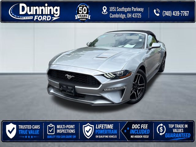 Iconic Silver Metallic 2023 Ford Mustang EcoBoost Premium Convertible RWD Convertible Rear-Wheel Drive Automatic