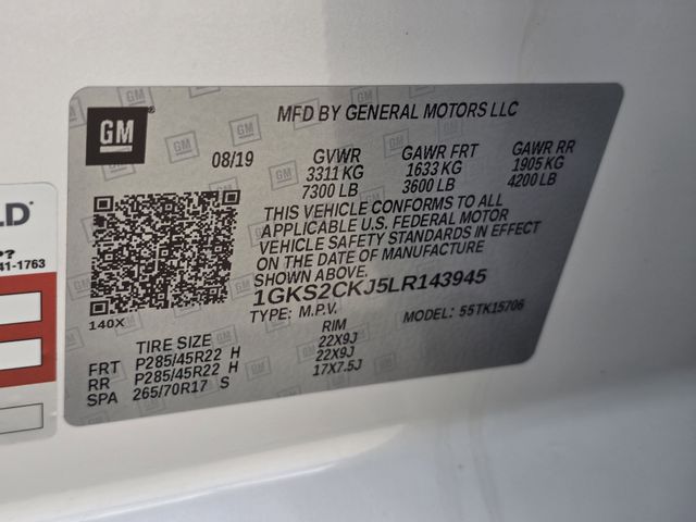 2020 GMC Yukon Denali White at Baytown Hyundai