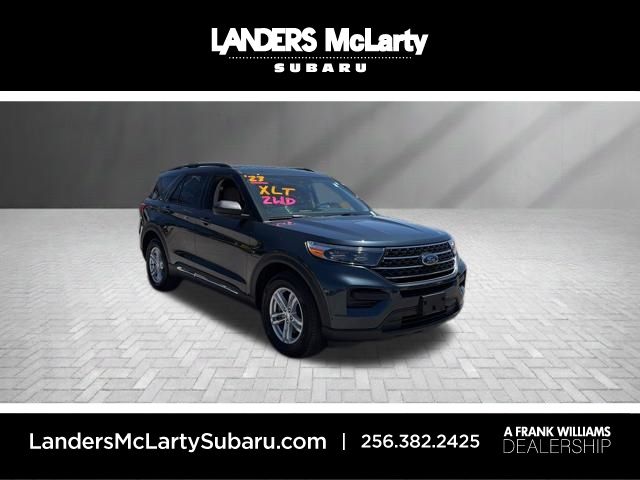 Blue Metallic 2023 Ford Explorer SUV / Crossover Rear-Wheel Drive Automatic