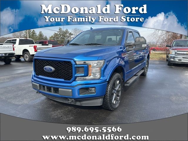 Lightning Blue 2018 Ford F-150 XLT SuperCrew 4WD Pickup Truck Four-Wheel Drive Automatic