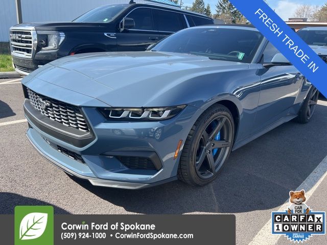 Vapor Blue Metallic 2024 Ford Mustang EcoBoost Premium Convertible RWD Convertible Rear-Wheel Drive Automatic