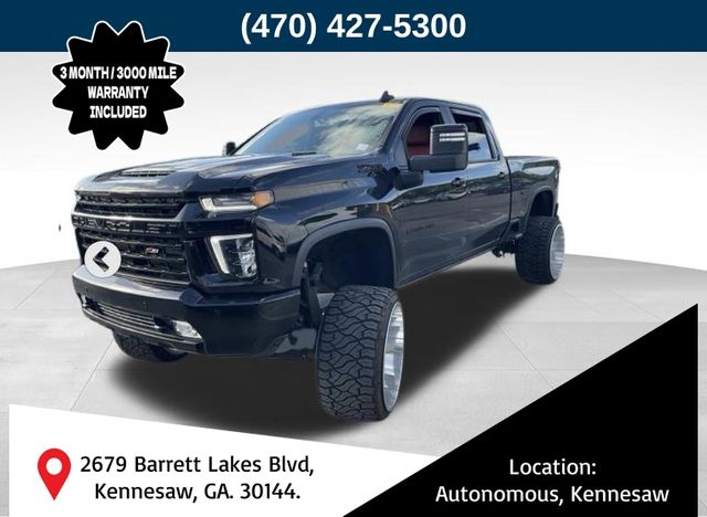Black 2021 Chevrolet Silverado 2500HD LT Crew Cab 4WD Pickup Truck Four-Wheel Drive Automatic
