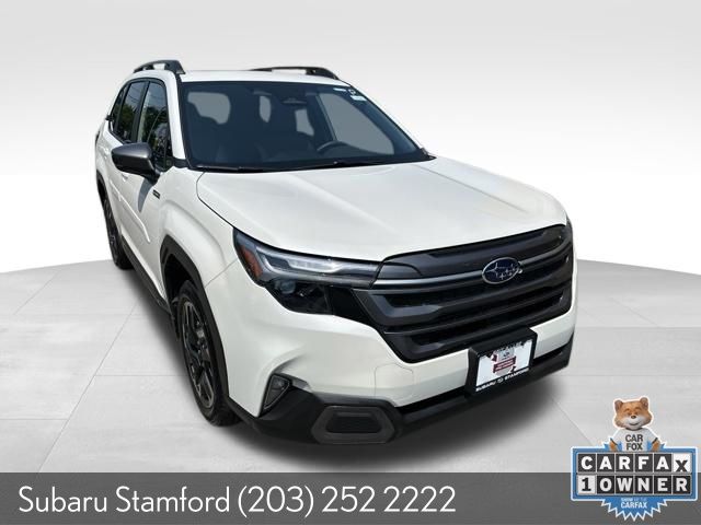 Crystal White Pearl 2025 Subaru Forester Hybrid SUV / Crossover All-Wheel Drive Continuously Variable Transmission