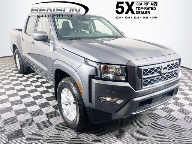 Gray (Gun Metallic) 2024 Nissan Frontier SV Crew Cab RWD Pickup Truck 4X2 9-Speed Automatic Overdrive