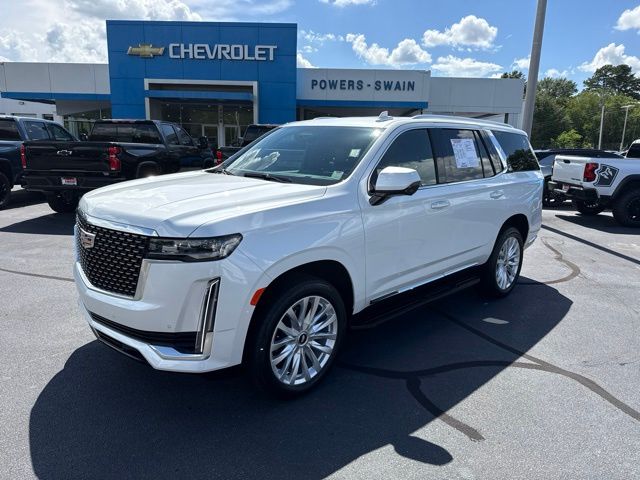 Crystal White Tricoat 2024 Cadillac Escalade SUV / Crossover Rear-Wheel Drive Automatic