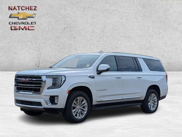 White Frost Tricoat 2023 GMC Yukon XL SLT 4WD SUV / Crossover Four-Wheel Drive