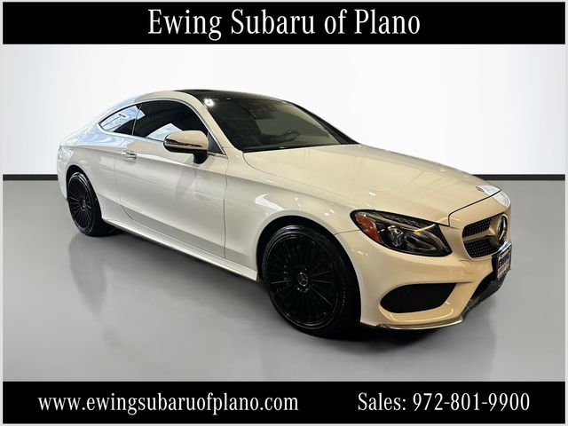 Polar White 2017 Mercedes-Benz C-Class Coupe All-Wheel Drive 7-Speed Automatic
