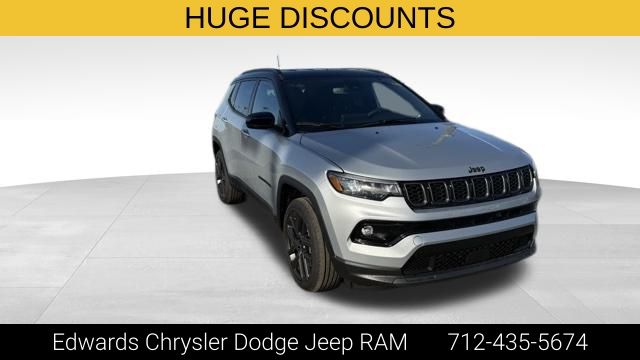 Silver Zynith Metallic Clearcoat 2026 Jeep Compass Latitude 4WD SUV / Crossover Four-Wheel Drive 8-Speed Automatic