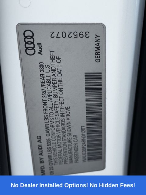 2024 Audi A6 45 Premium Plus White at DeMontrond Gulf Freeway