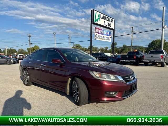 Red 2015 Honda Accord Sedan Front-Wheel Drive Continuously Variable Transmission