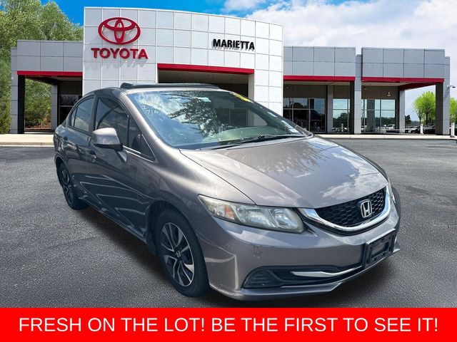 Gray 2013 Honda Civic Sedan Front-Wheel Drive 5-Speed Automatic