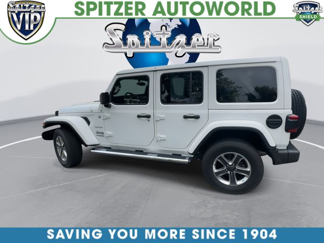 2021 Jeep Wrangler Unlimited Sahara White at Klick Lewis Buick Chevrolet