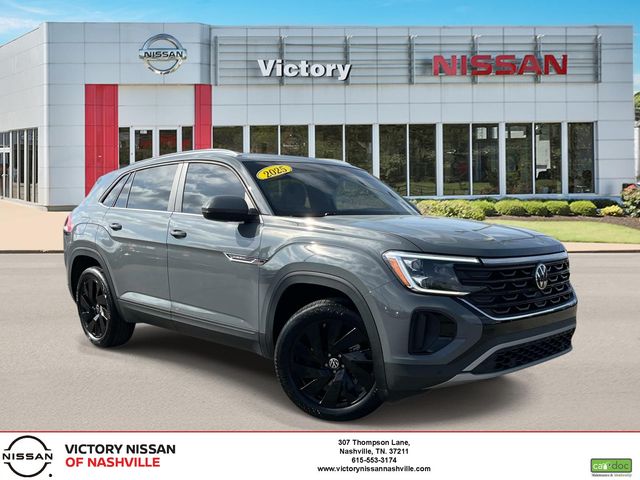 Platinum Gray Metallic 2025 Volkswagen Atlas Cross Sport SE FWD with Technology SUV / Crossover Front-Wheel Drive 8-Speed Automatic