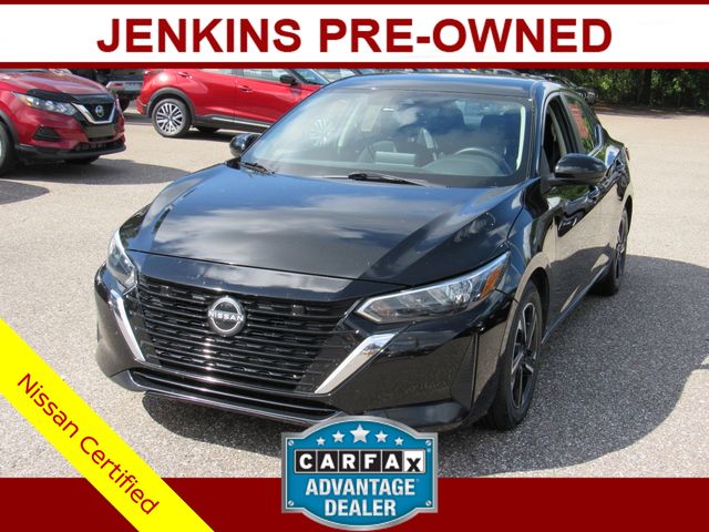 Super Black 2024 Nissan Sentra Sedan Front-Wheel Drive Continuously Variable Transmission
