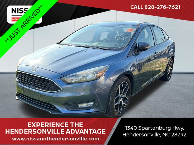 Blue Metallic 2018 Ford Focus SEL Sedan Front-Wheel Drive 6-Speed Automatic