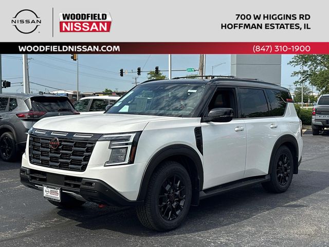 Aspen White/Super Black 2026 Nissan Armada SUV / Crossover Four-Wheel Drive 9-Speed Automatic