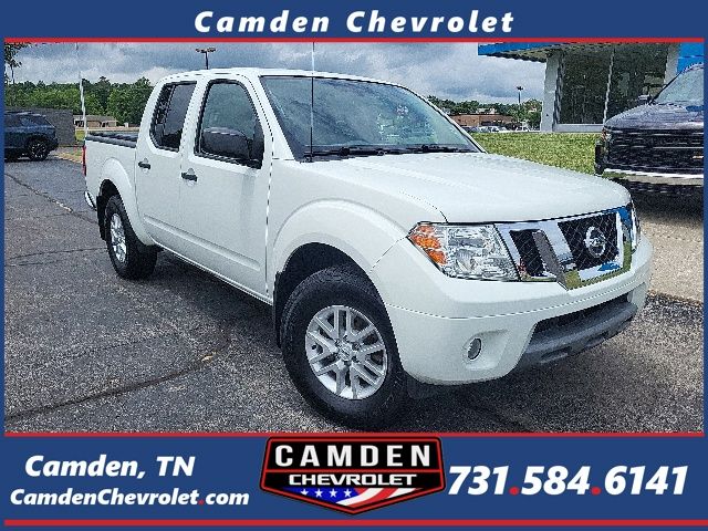 Glacier White 2021 Nissan Frontier SV Crew Cab 4WD Pickup Truck Four-Wheel Drive 9-Speed Automatic