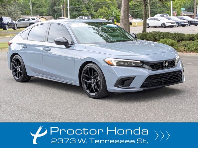 Sonic Gray Pearl 2024 Honda Civic Hatchback Hatchback Front-Wheel Drive Continuously Variable Transmission